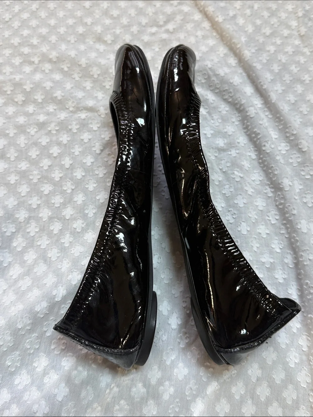 Tory Burch Eddie patent leather ballet flats size 9